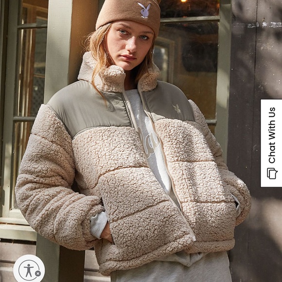 PacSun Jackets & Blazers - SOLD BNWT Pacsun x playboy teddy puffer jacket